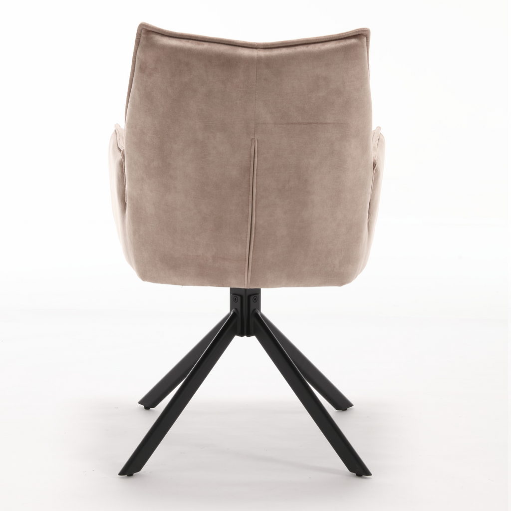 Eetkamerstoel Dani | Velvet Beige (set of 2)