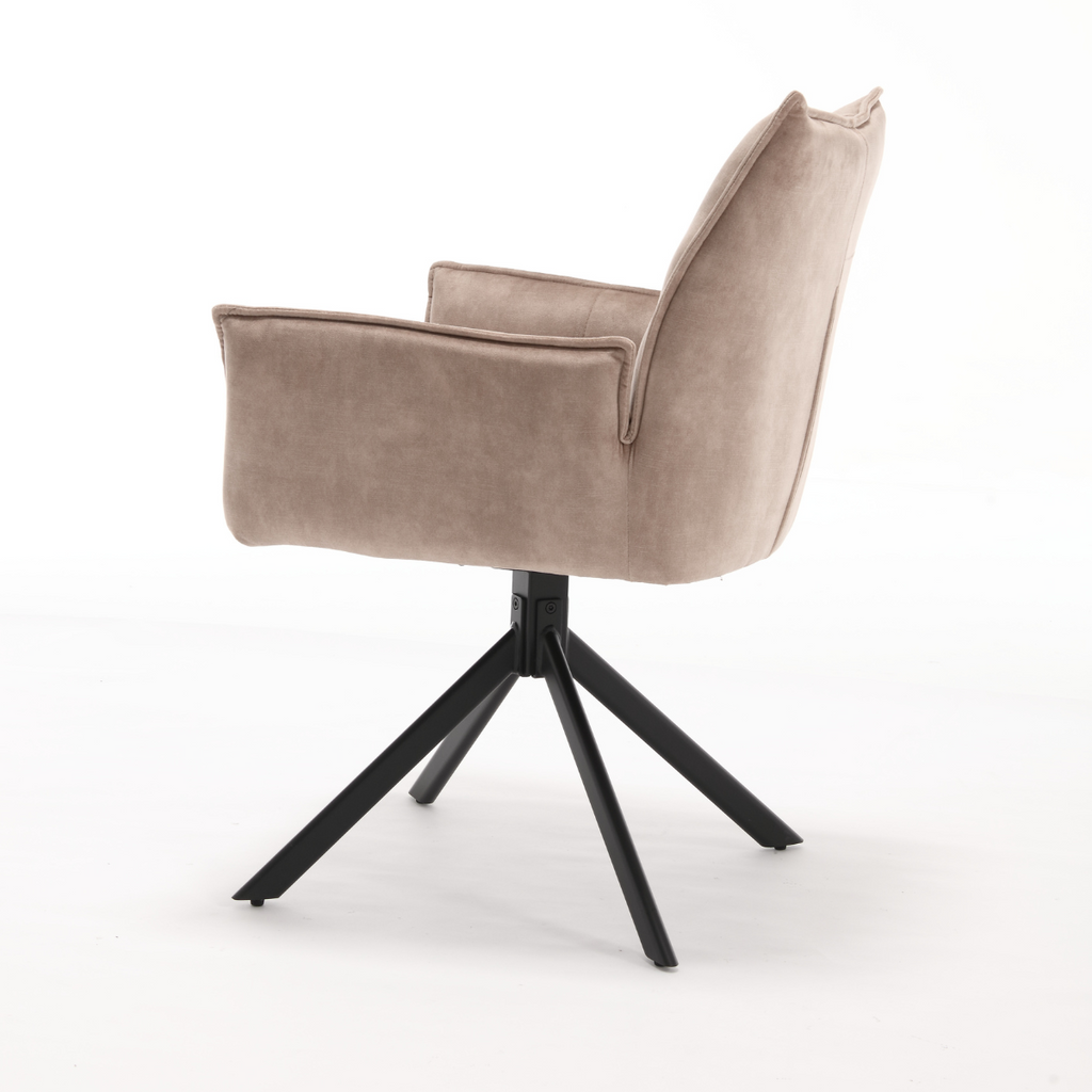 Eetkamerstoel Dani | Velvet Beige (set of 2)