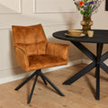 Eetkamerstoel Dani | Velvet Gold (set of 2)