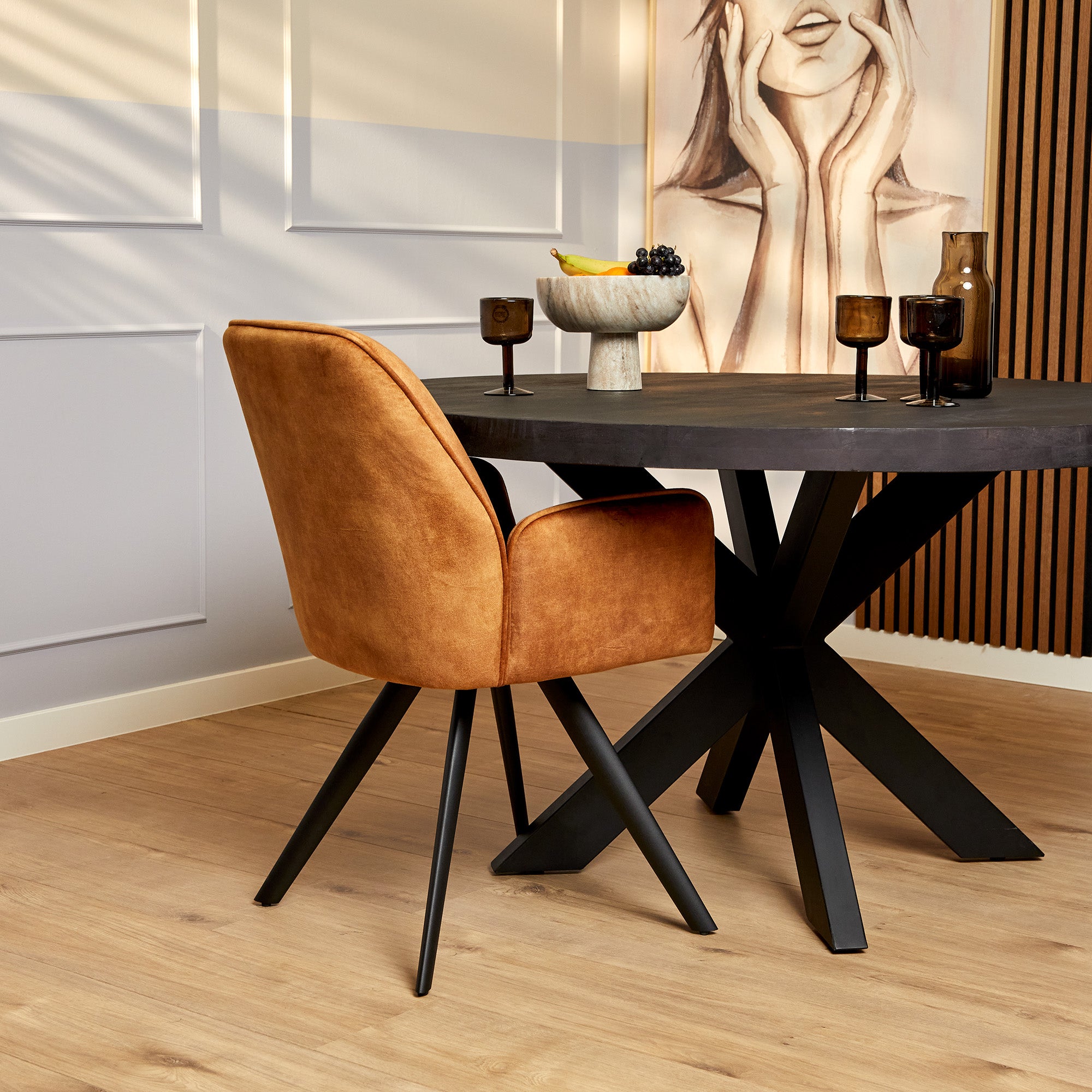 Eetkamerstoel Nova | Gold (set of 2)