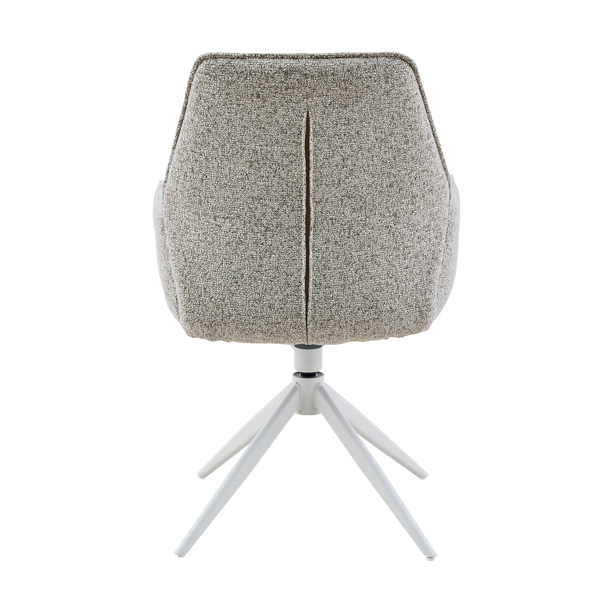 Eetkamerstoel Hera met armleuningen, draaibaar, beige