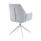 Eetkamerstoel Hera met armleuningen, draaibaar, beige