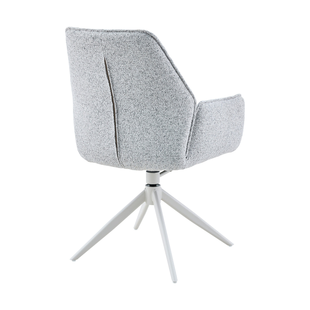 Eetkamerstoel Hera met armleuningen, draaibaar, beige