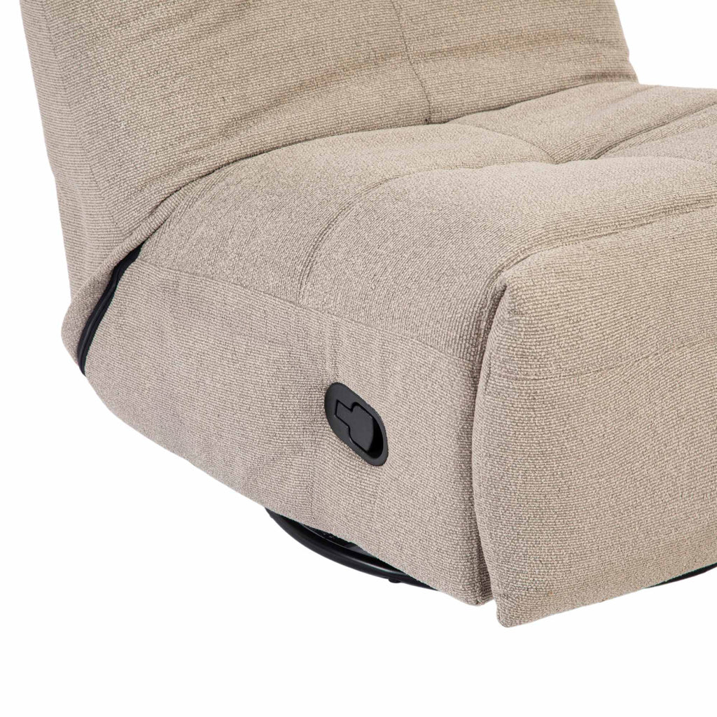 Relaxfauteuil Lazy, draaibaar, taupe