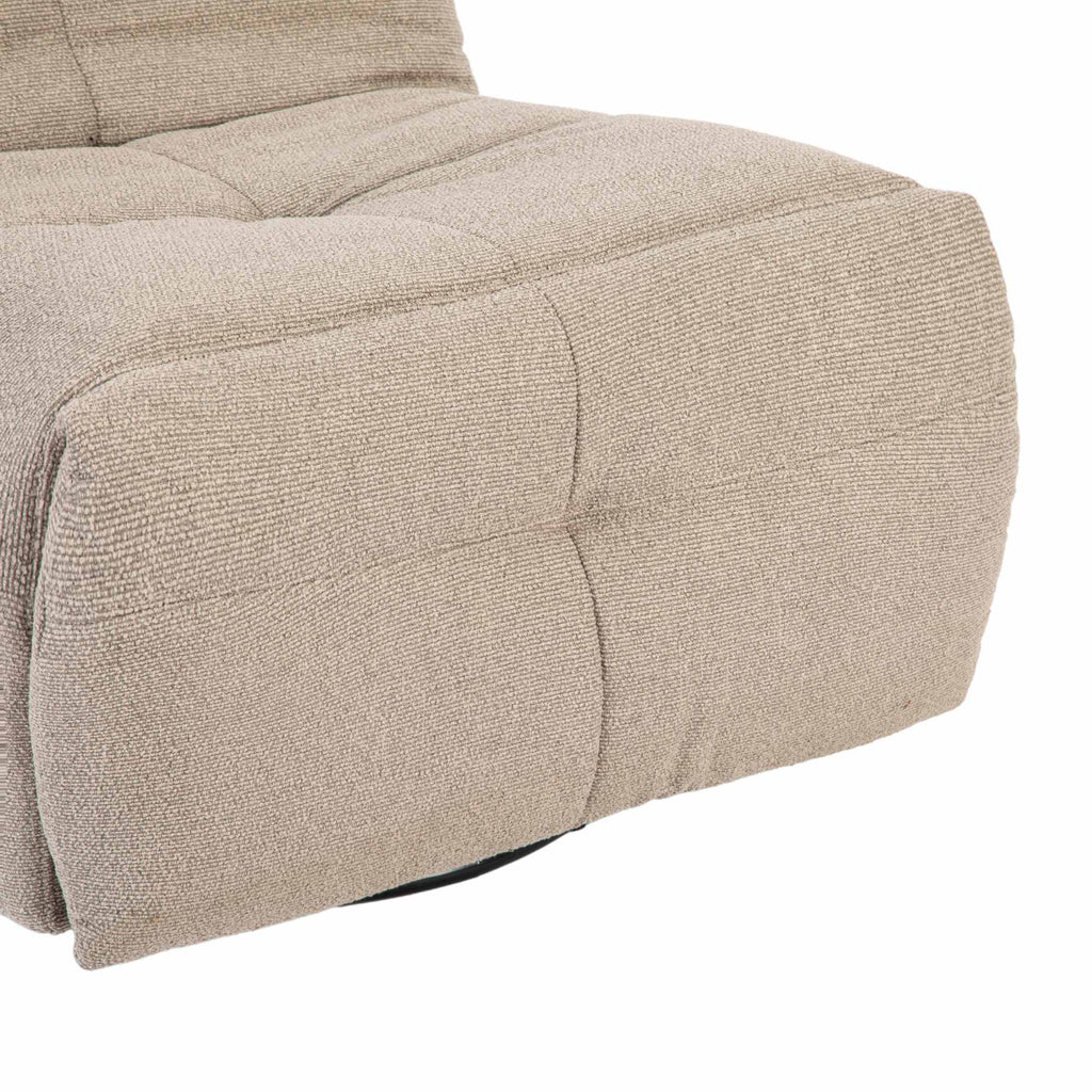 Relaxfauteuil Lazy, draaibaar, taupe