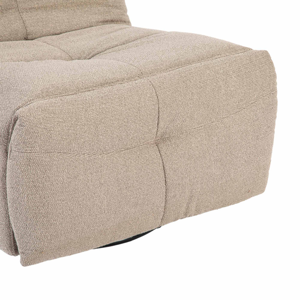 Relaxfauteuil Lazy, draaibaar, taupe
