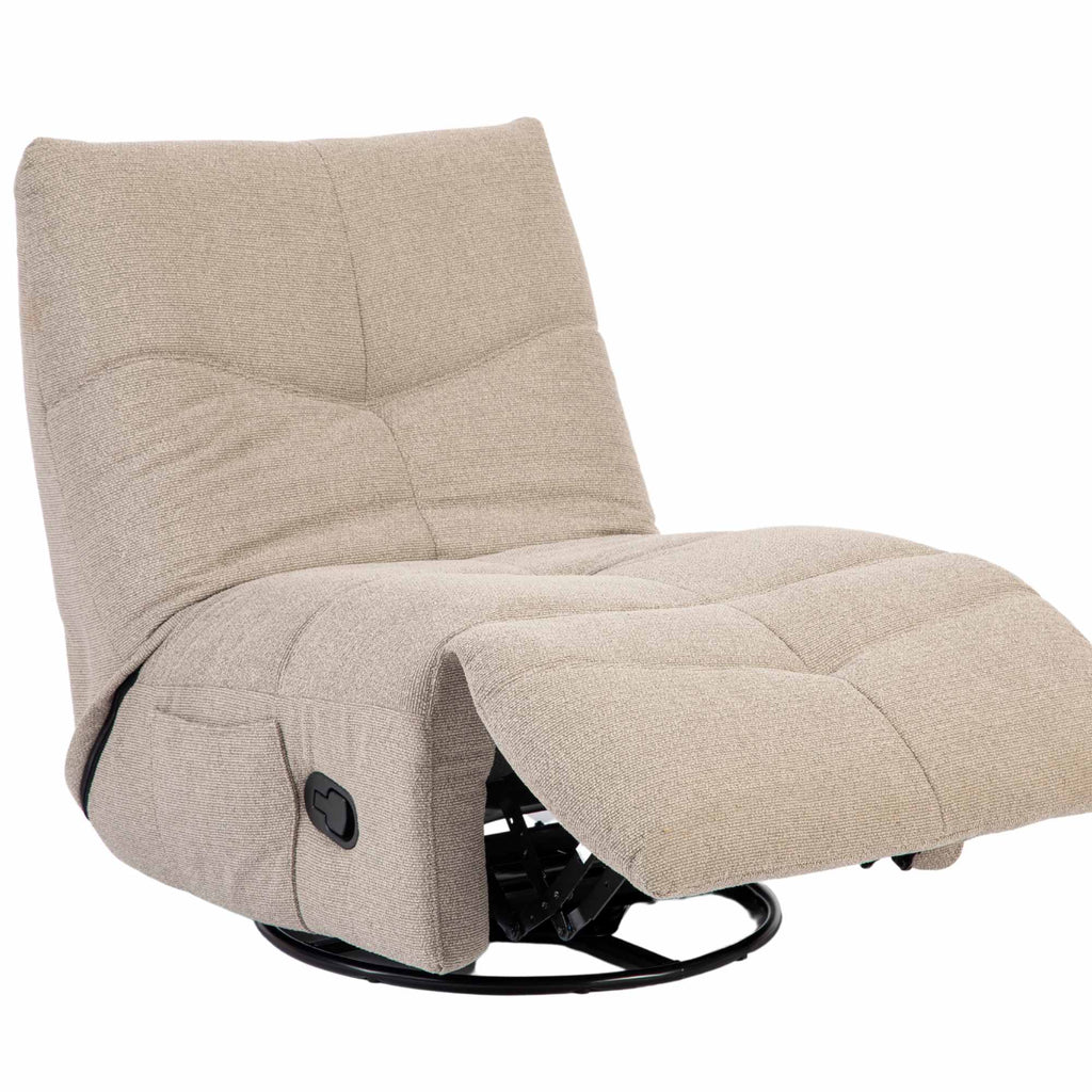 Relaxfauteuil Lazy, draaibaar, taupe