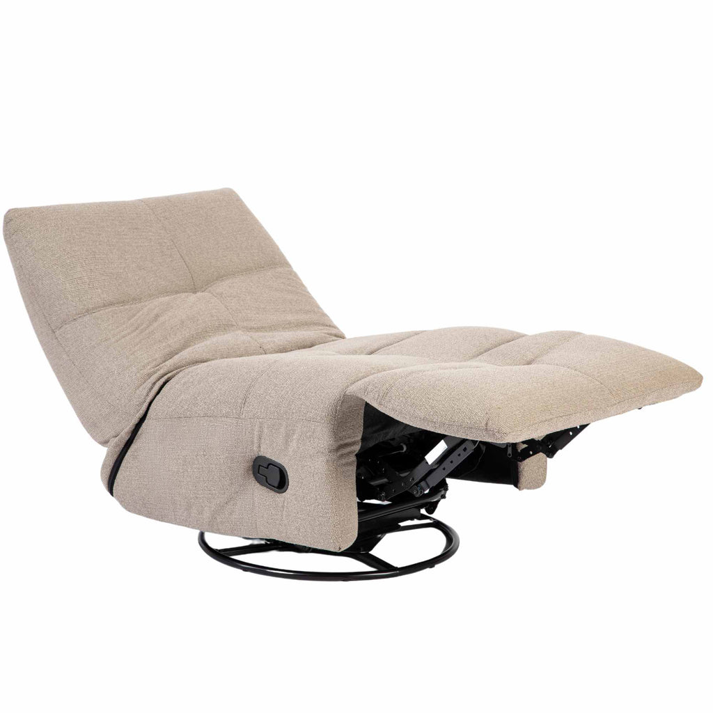 Relaxfauteuil Lazy, draaibaar, taupe