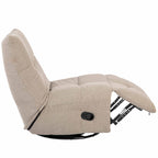 Relaxfauteuil Lazy, draaibaar, taupe