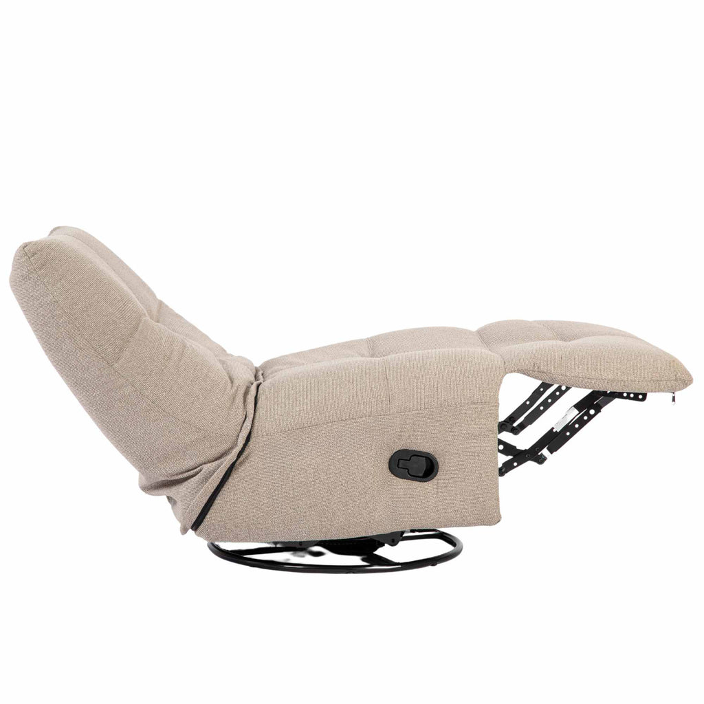 Relaxfauteuil Lazy, draaibaar, taupe