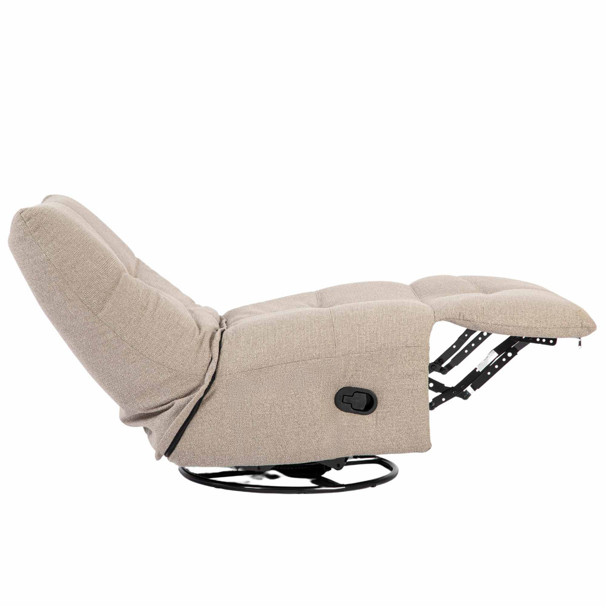 Relaxfauteuil Lazy, draaibaar, taupe