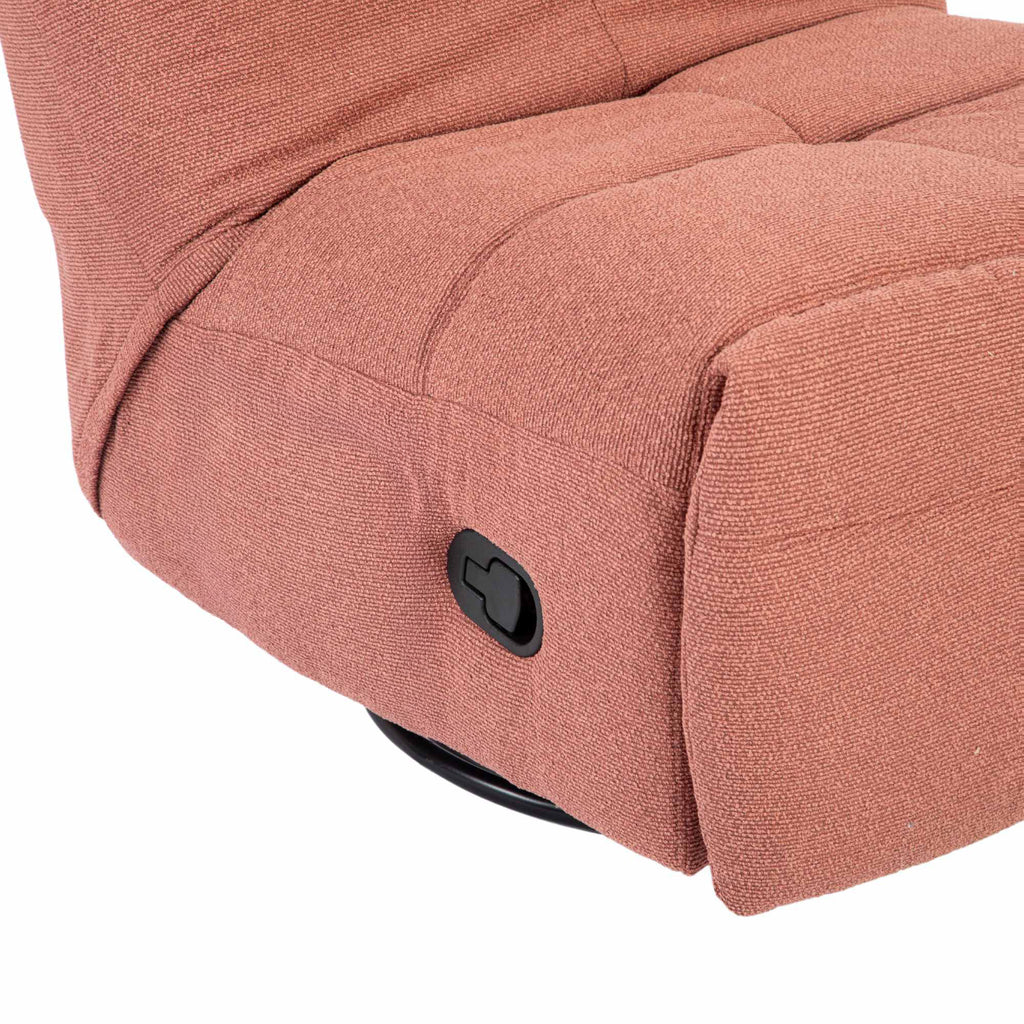 Relaxfauteuil Lazy, draaibaar, roze