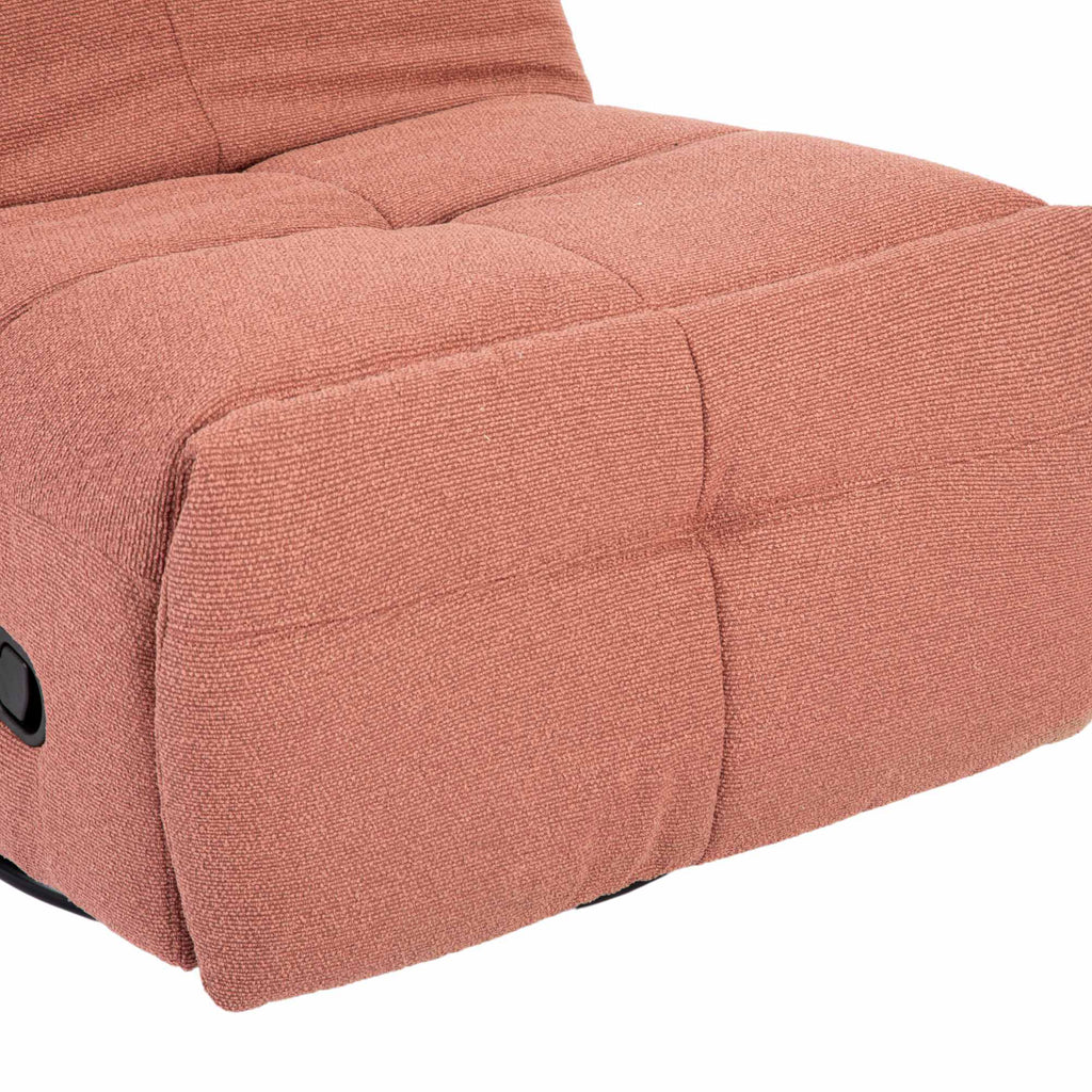 Relaxfauteuil Lazy, draaibaar, roze