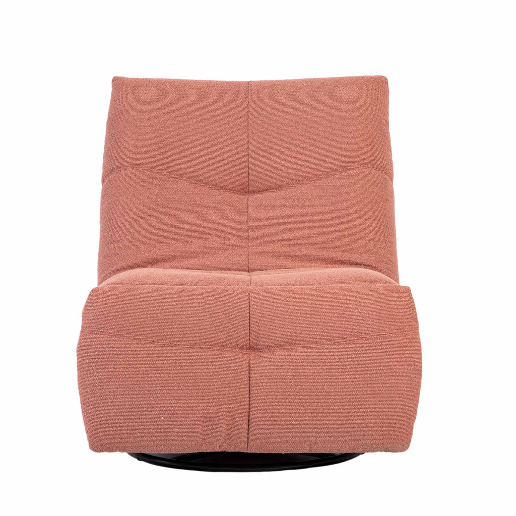 Relaxfauteuil Lazy, draaibaar, roze