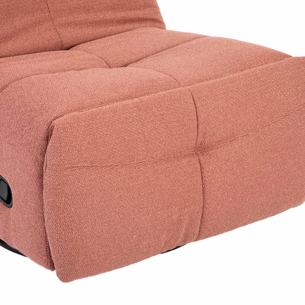 Relaxfauteuil Lazy, draaibaar, roze