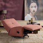 Relaxfauteuil Lazy, draaibaar, roze
