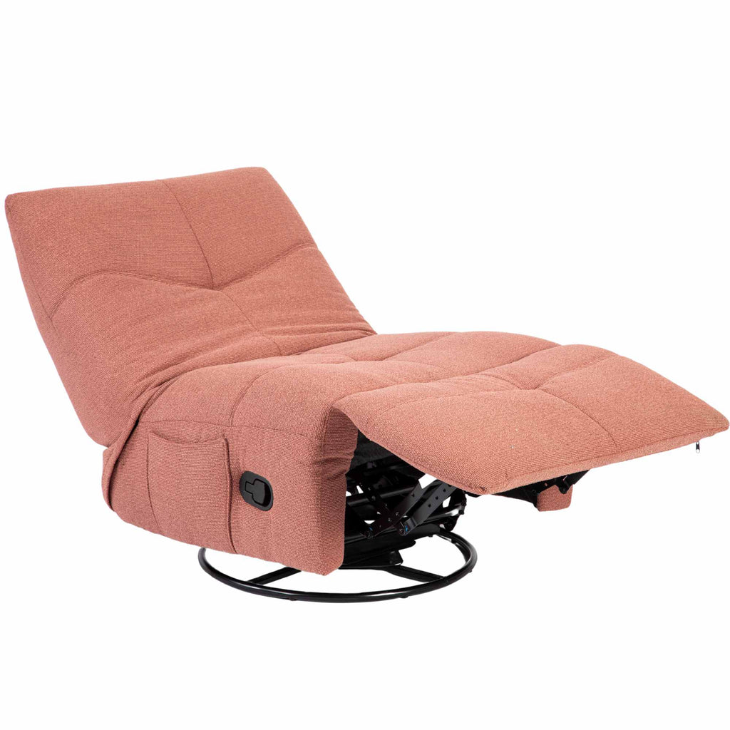 Relaxfauteuil Lazy, draaibaar, roze