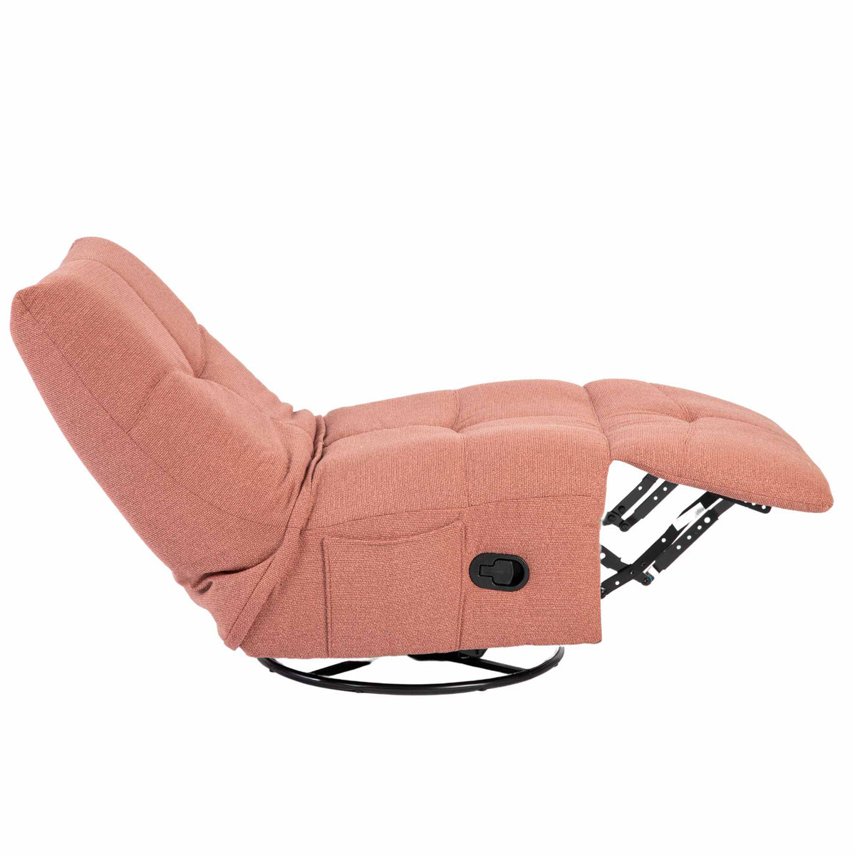 Relaxfauteuil Lazy, draaibaar, roze