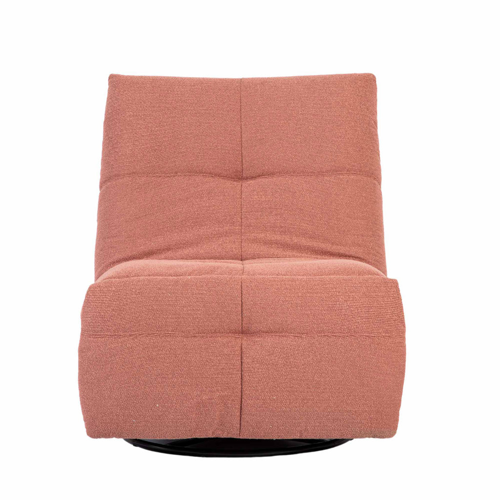 Relaxfauteuil Lazy, draaibaar, roze