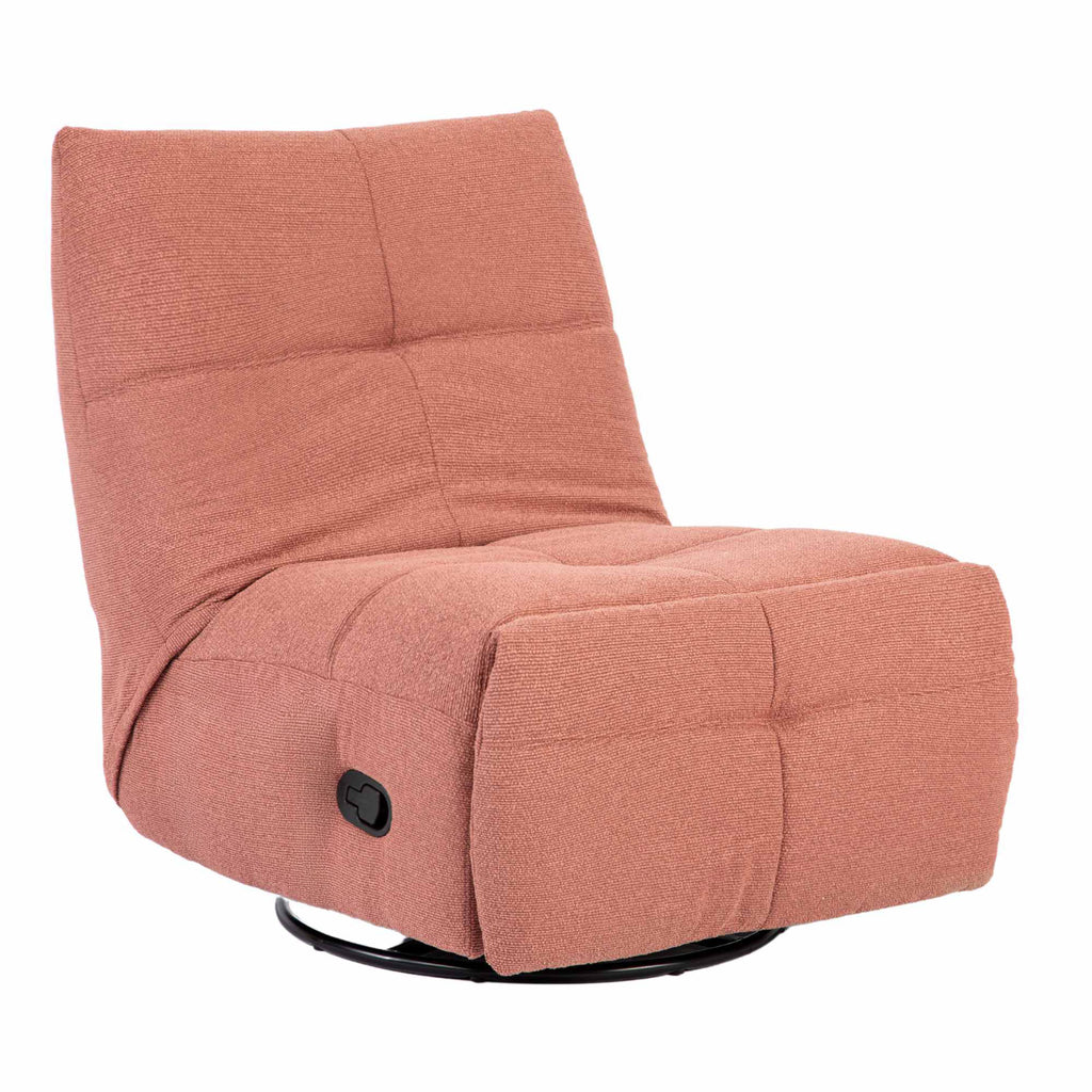 Relaxfauteuil Lazy, draaibaar, roze
