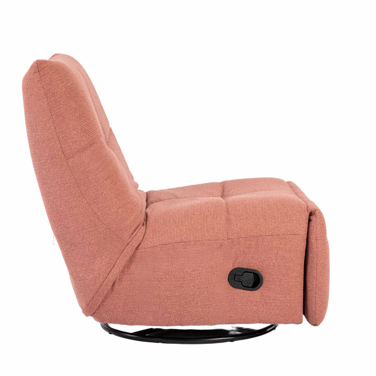 Relaxfauteuil Lazy, draaibaar, roze