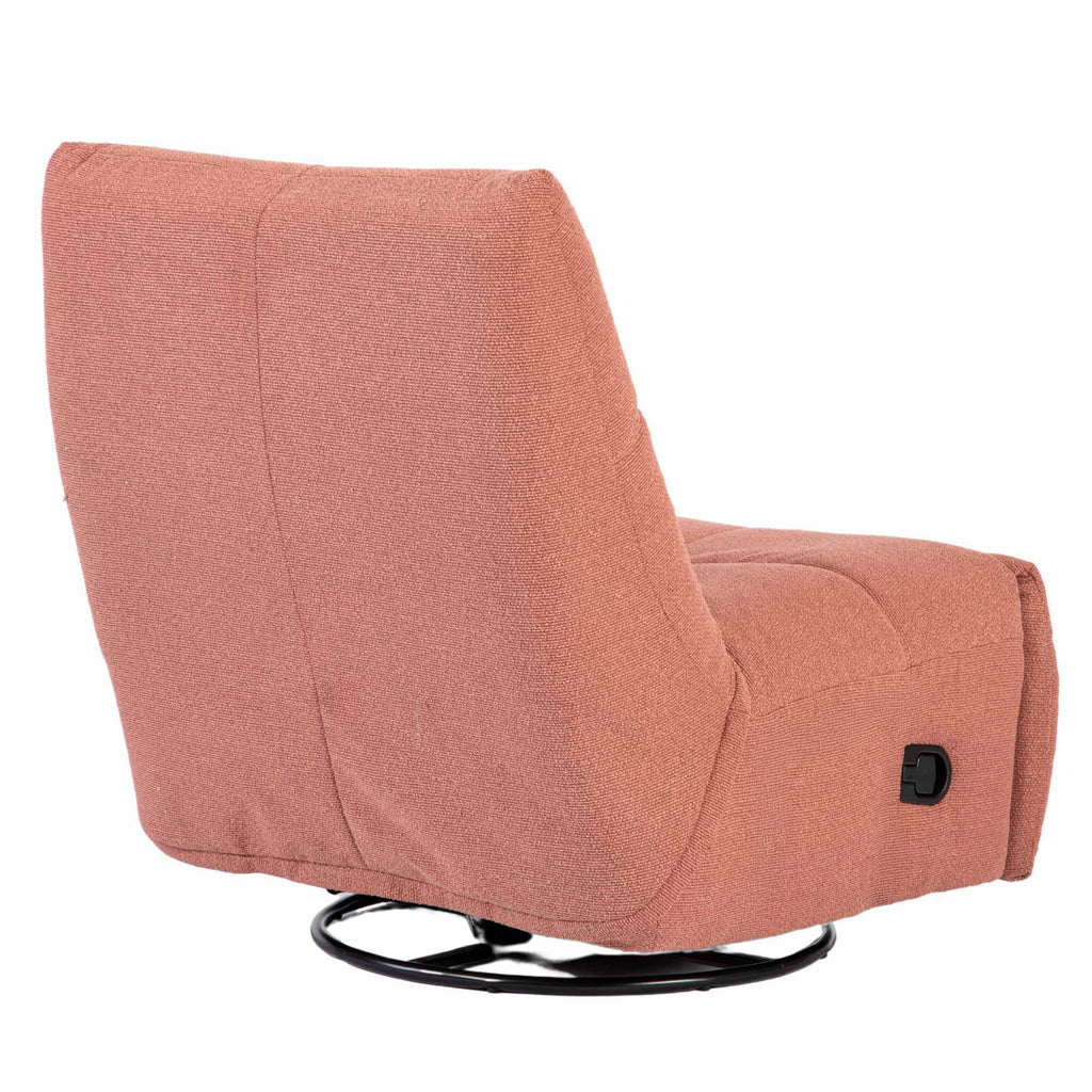 Relaxfauteuil Lazy, draaibaar, roze