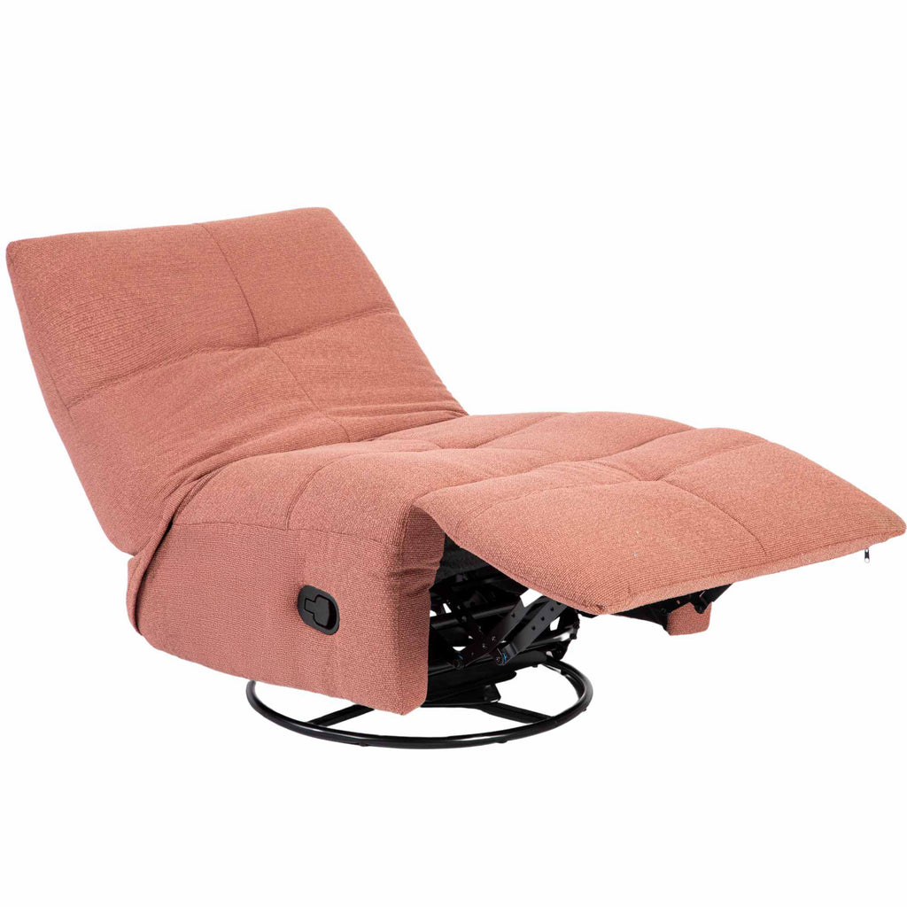 Relaxfauteuil Lazy, draaibaar, roze