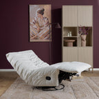 Relaxfauteuil Zen, draaibaar met schommelfunctie, naturel