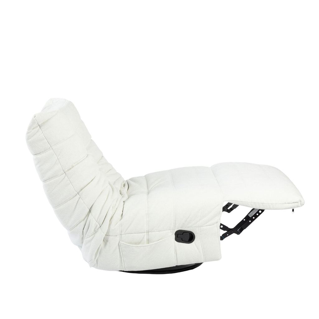 Relaxfauteuil Zen, draaibaar met schommelfunctie, naturel