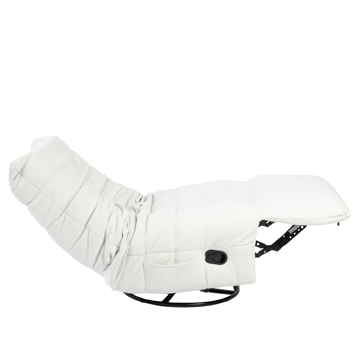 Relaxfauteuil Zen, draaibaar met schommelfunctie, naturel