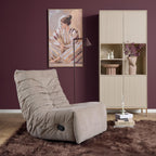 Relaxfauteuil Zen, draaibaar met schommelfunctie, taupe