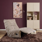 Relaxfauteuil Zen, draaibaar met schommelfunctie, taupe
