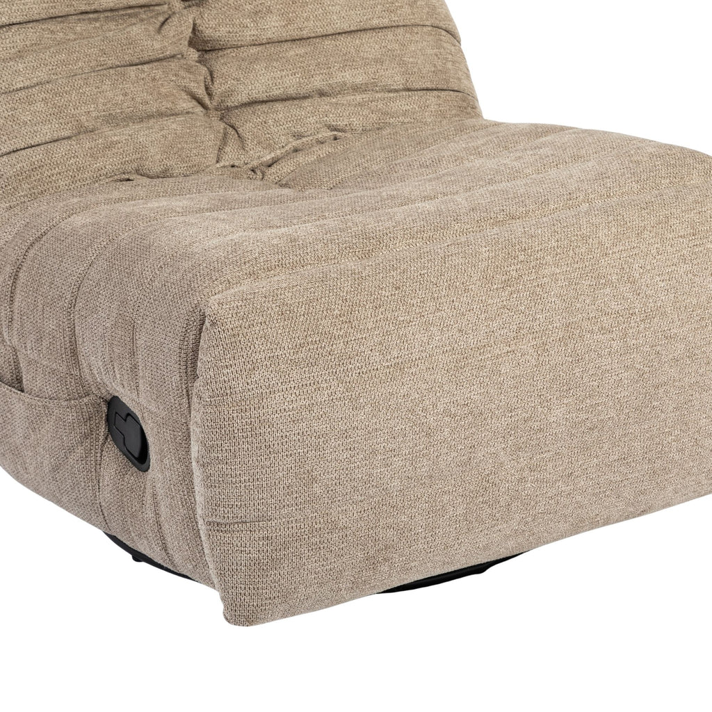 Relaxfauteuil Zen, draaibaar met schommelfunctie, taupe