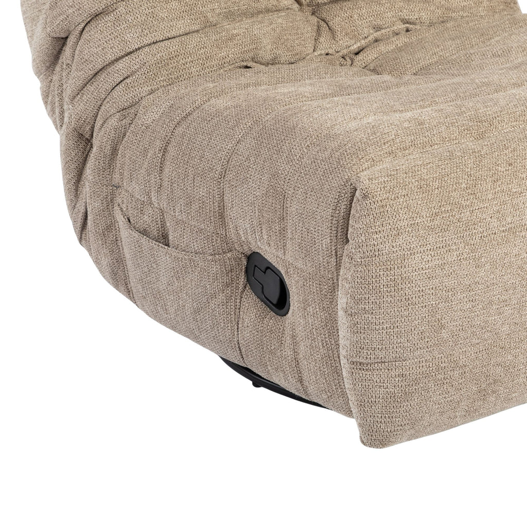 Relaxfauteuil Zen, draaibaar met schommelfunctie, taupe
