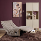 Relaxfauteuil Zen, draaibaar met schommelfunctie, taupe
