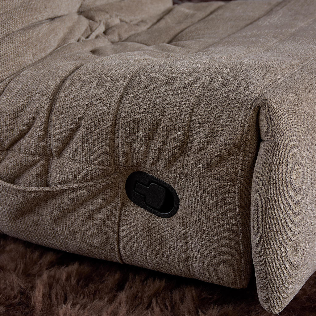 Relaxfauteuil Zen, draaibaar met schommelfunctie, taupe