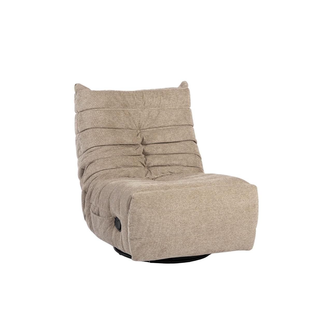 Relaxfauteuil Zen, draaibaar met schommelfunctie, taupe