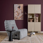 Relaxfauteuil Zen, draaibaar met schommelfunctie, grijs