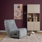 Relaxfauteuil Zen, draaibaar met schommelfunctie, grijs