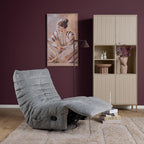 Relaxfauteuil Zen, draaibaar met schommelfunctie, grijs