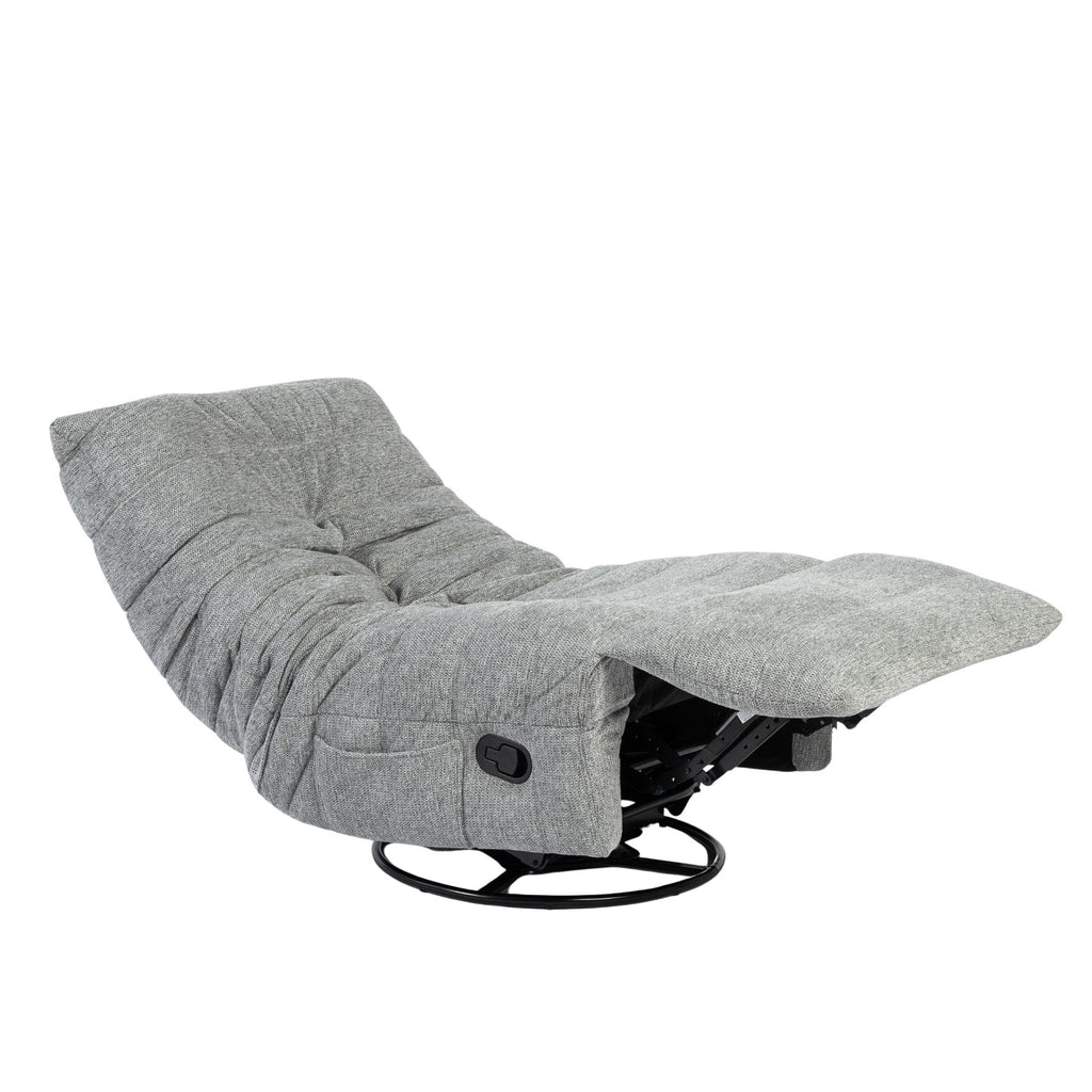 Relaxfauteuil Zen, draaibaar met schommelfunctie, grijs