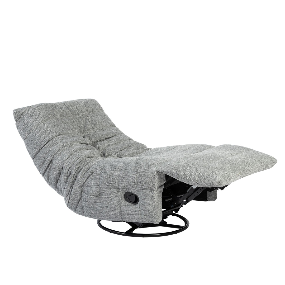 Relaxfauteuil Zen, draaibaar met schommelfunctie, grijs