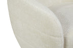 Fauteuil Yara, draaibaar, off-white