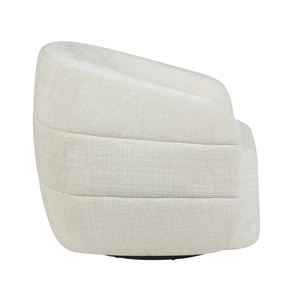 Fauteuil Yara, draaibaar, off-white