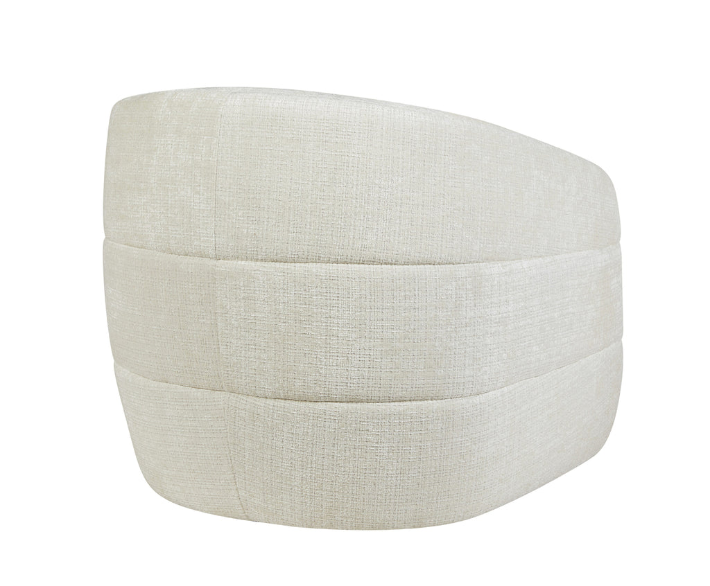 Fauteuil Yara, draaibaar, off-white