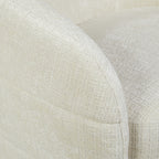 Fauteuil Yara, draaibaar, off-white