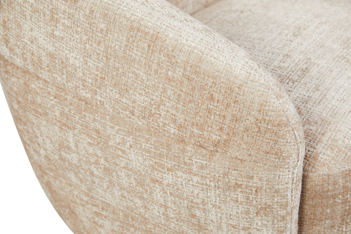Fauteuil Yara, draaibaar, beige