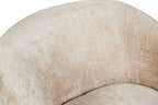 Fauteuil Yara, draaibaar, beige