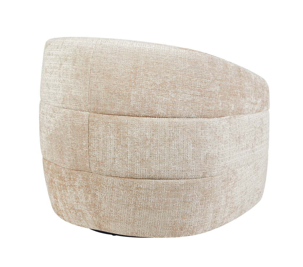 Fauteuil Yara, draaibaar, beige