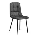 Eetkamerstoel Yerevan - Microleder Antraciet